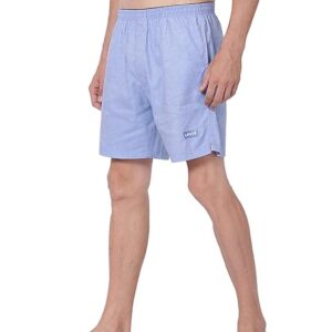 Levi's Style# 028 Plain Woven Boxer Shorts for Men with Side Pockets, Tag Free Comfort & Smartskin Technology