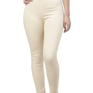 ADBUCKS Womens Slim Fit Denim Lycra Stretchable Jeggings Mid Rise, Ankle Length with Elasticated Waistband (Multi Color & Plus Size Also Available) (Size 30-46 Inch)