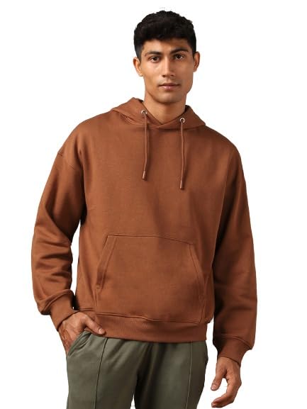 NOBERO Men Oversized Hoodies Cotton Fleece Long Sleeve Hooded Sweatshirts for Men