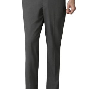 Louis Philippe Men Regular Fit Solid Superior Comfort with Extra Stretch Formal Trouser