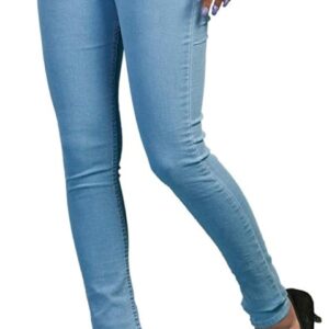 ADBUCKS Womens Slim Fit Denim Lycra Stretchable Jeggings Mid Rise, Ankle Length with Elasticated Waistband (Multi Color & Plus Size Also Available) (Size 30-46 Inch)