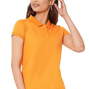 Wear Your Opinion Womens Polo Collar Neck T-Shirt Top (Design: Solid)