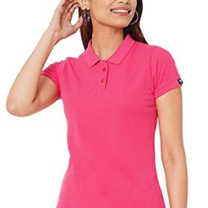 Wear Your Opinion Womens Polo Collar Neck T-Shirt Top (Design: Solid)