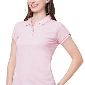 Wear Your Opinion Womens Polo Collar Neck T-Shirt Top (Design: Solid)