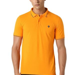 Van Heusen Men's Solid Polo T Shirt