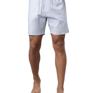 Levi's Style# 028 Plain Woven Boxer Shorts for Men with Side Pockets, Tag Free Comfort & Smartskin Technology