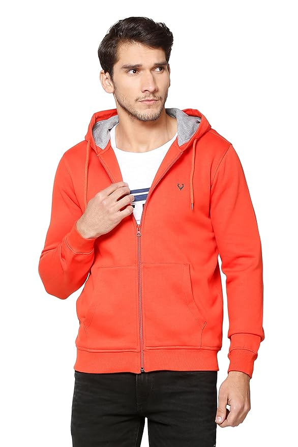 Allen Solly Men Cotton Hooded Sweatshirt