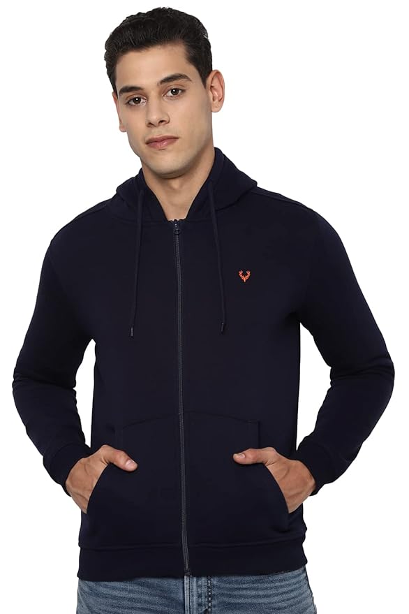 Allen Solly Men Cotton Hooded Sweatshirt