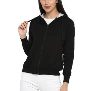 Alan Jones Clothing Women's Cotton Hooded Neck Sweatshirt