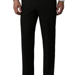 Louis Philippe Men Regular Fit Solid Superior Comfort with Extra Stretch Formal Trouser