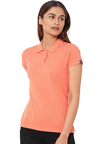 Wear Your Opinion Womens Polo Collar Neck T-Shirt Top (Design: Solid)