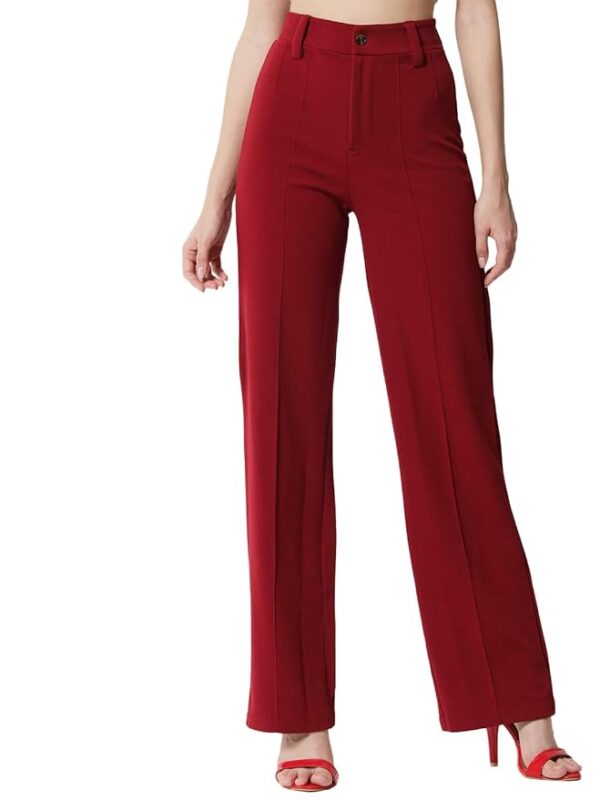 KOTTY Women Polyester Blend Solid Trousers