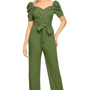 ILLI LONDON Women's Cocktail Maxi Jumpsuit (IL D-3840_Maroon_Medium)