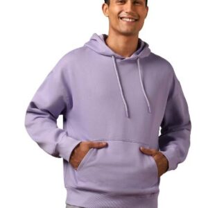 NOBERO Men Oversized Hoodies Cotton Fleece Long Sleeve Hooded Sweatshirts for Men