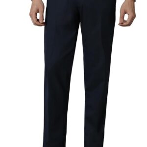 Louis Philippe Men Regular Fit Solid Superior Comfort with Extra Stretch Formal Trouser