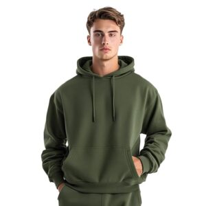 NOBERO Men Oversized Hoodies Cotton Fleece Long Sleeve Hooded Sweatshirts for Men