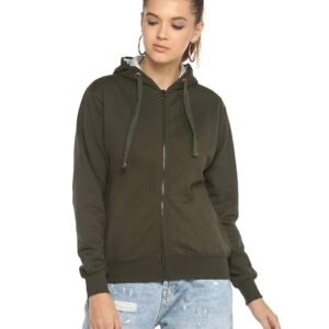 Alan Jones Clothing Women's Cotton Hooded Neck Sweatshirt