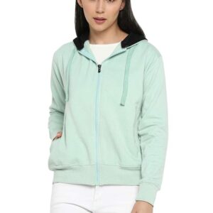 Alan Jones Clothing Women's Cotton Hooded Neck Sweatshirt