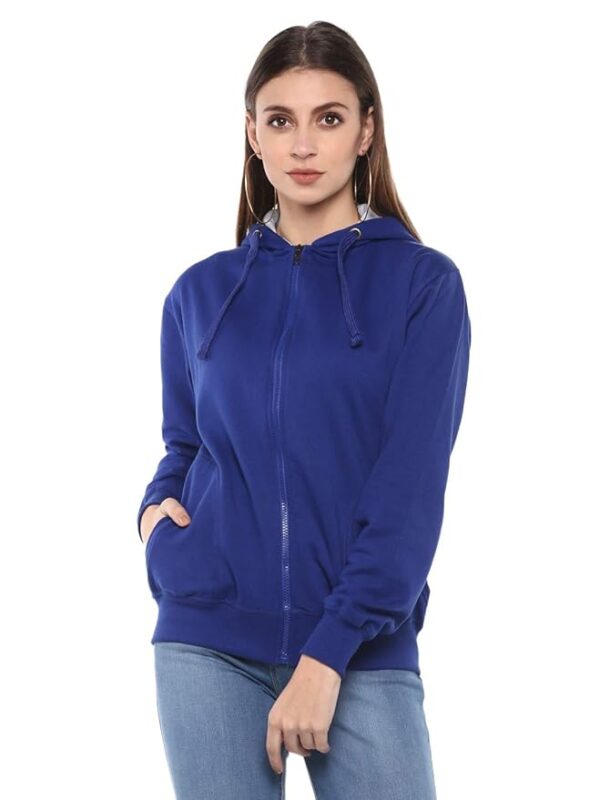 Alan Jones Clothing Women's Cotton Hooded Neck Sweatshirt