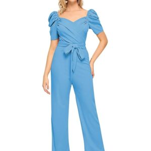 ILLI LONDON Women's Cocktail Maxi Jumpsuit (IL D-3840_Maroon_Medium)