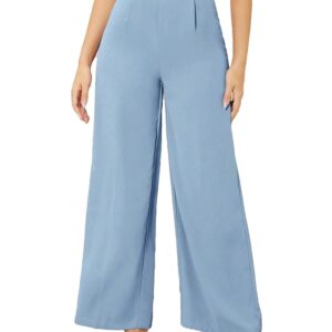 KOTTY Women's High Rise Viscose Rayon Relaxed Fit Korean Trousers