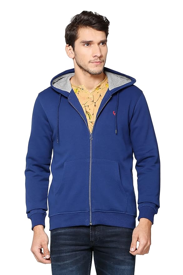 Allen Solly Men Cotton Hooded Sweatshirt