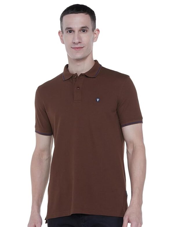 Van Heusen Men's Solid Polo T Shirt