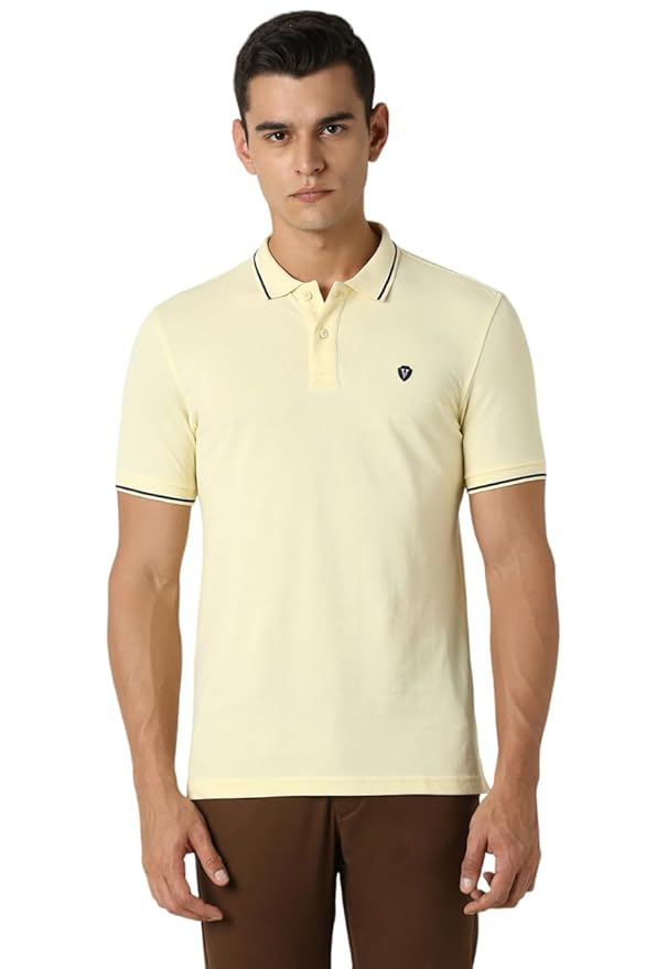 Van Heusen Men's Solid Polo T Shirt