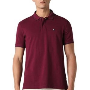 Van Heusen Men's Solid Polo T Shirt