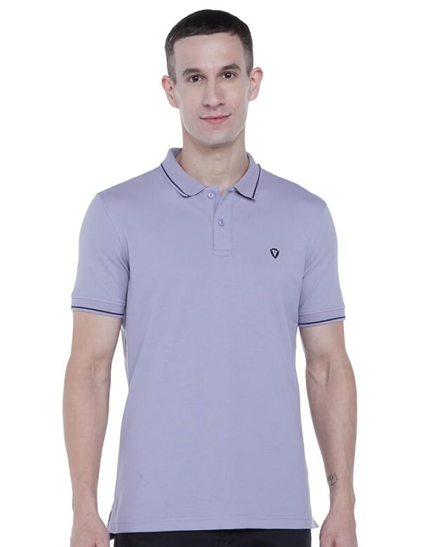 Van Heusen Men's Solid Polo T Shirt