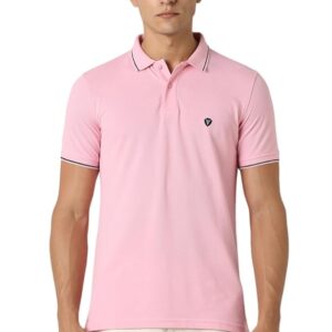 Van Heusen Men's Solid Polo T Shirt