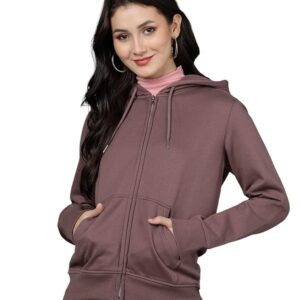 Alan Jones Clothing Women's Cotton Hooded Neck Sweatshirt