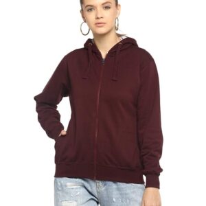 Alan Jones Clothing Women's Cotton Hooded Neck Sweatshirt