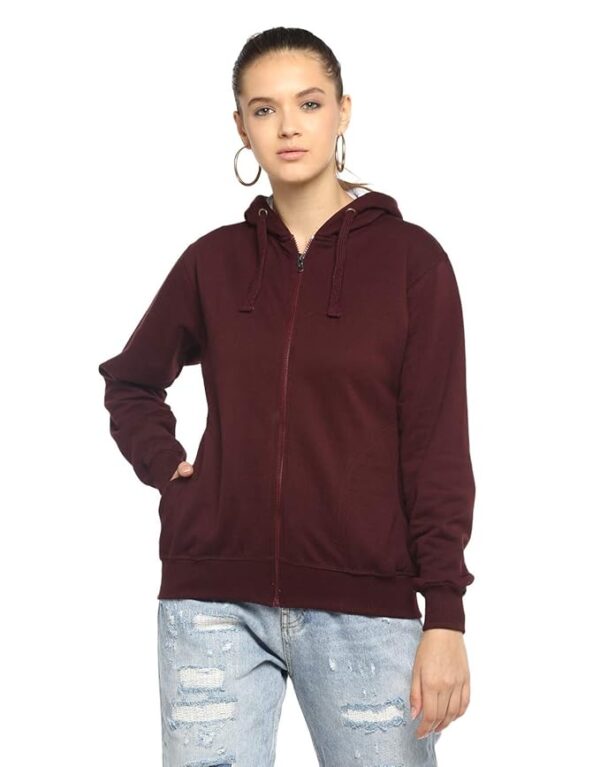 Alan Jones Clothing Women's Cotton Hooded Neck Sweatshirt