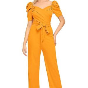 ILLI LONDON Women's Cocktail Maxi Jumpsuit (IL D-3840_Maroon_Medium)